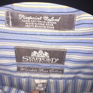 Stafford Shirts - Stafford Pinpoint Oxford Dress Shirt Stafford Shirts - Stafford Pinpoint Oxford Dress Shirt